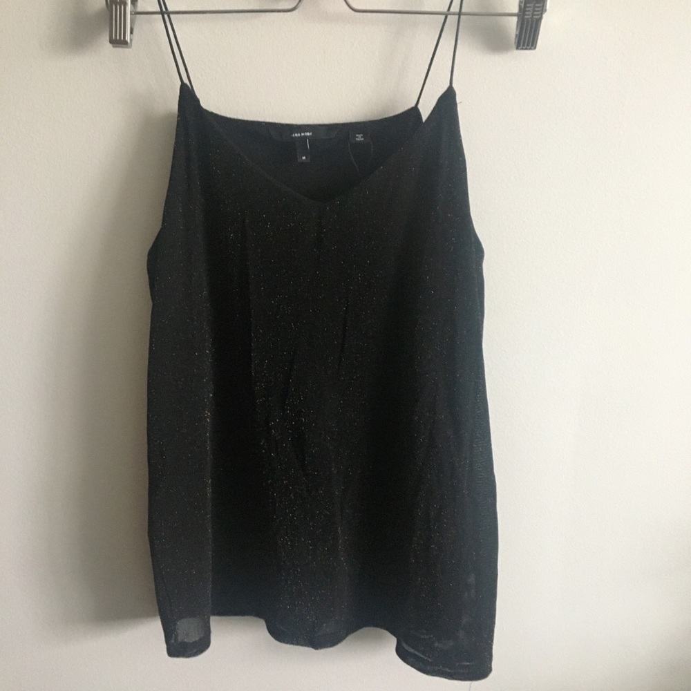 Sparkly and flowy tank top